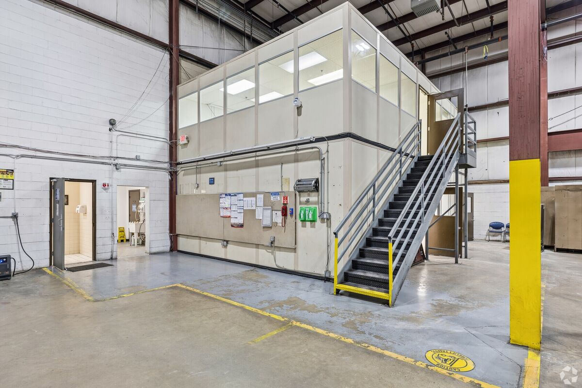 Warehouse office and mezzanine stair